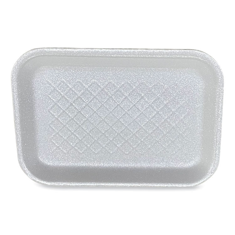 GEN Meat Trays, #2S, 8.5 x 6 x 0.7, White, 500/Carton (GEN2SWH)