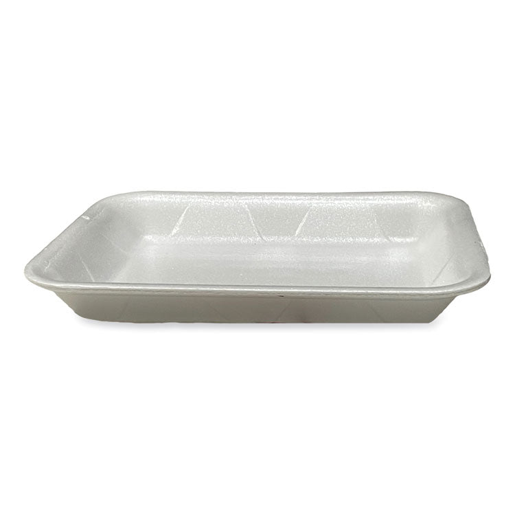 GEN Meat Trays, #4P, 9.5 x 7.19 x 1.2, White, 500/Carton (GEN4PWH) Case of 500