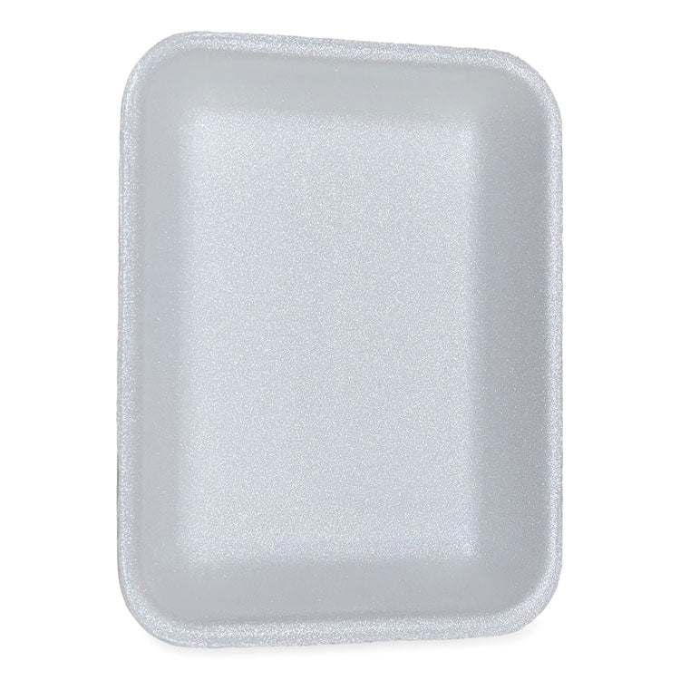 GEN Meat Trays, #3P, 8.7 x 6.6 x 1.1, White, 400/Carton (GEN3PWH)