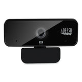 Adesso CyberTrack H6 4K USB Fixed Focus Webcam with Microphone, 3840 Pixels x 2160 Pixels, 8 Mpixels, Black (ADECYBERTRACKH6) Each