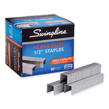 Swingline® S.F. 39 Heavy-Duty Staples, 0.5" Leg, 0.5" Crown, Steel, 5,000/Box (SWI79392)