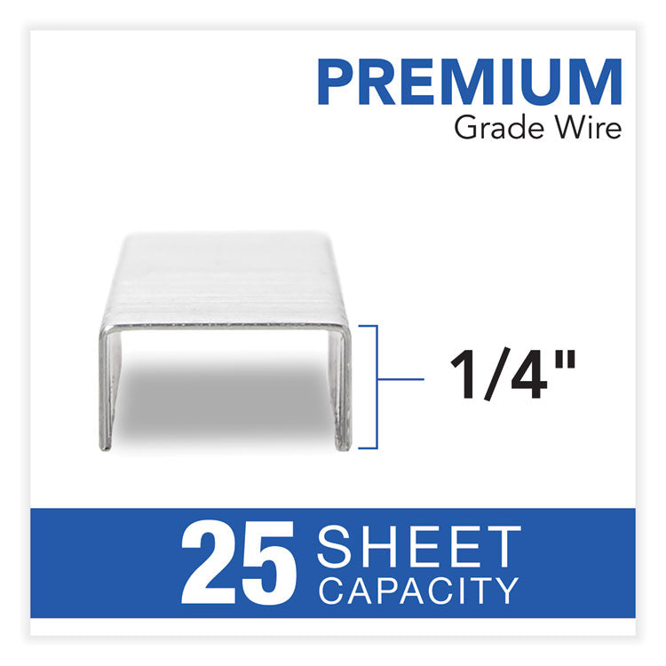 Swingline® S.F. 3 Premium Staples, 0.25" Leg, 0.5" Crown, Steel, 5,000/Box (SWI35440) Pack of 5000