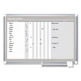 MasterVision® In-Out Magnetic Dry Erase Board, 36 x 24, White Surface, Silver Aluminum Frame (BVCGA01110830) Each