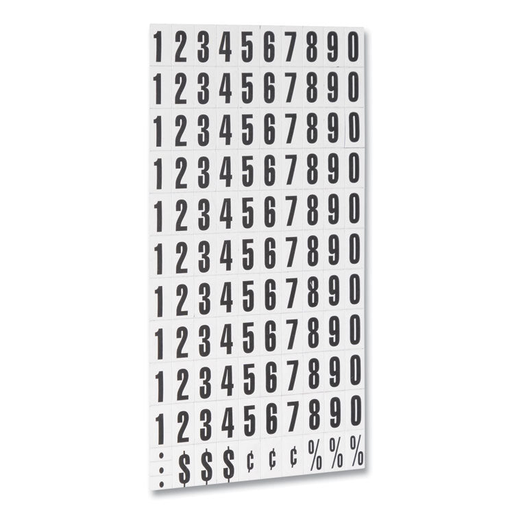 MasterVision® Interchangeable Magnetic Board Accessories, Numbers, Black, 0.75"h (BVCKT2020) Each