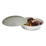 Boardwalk® Round Aluminum To-Go Container Lids, Flat Lid, 9", Silver, Paper, 500/Carton (BWKROUND9FLID) Case of 500