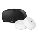 Morcon Tissue Valay Small Core Jumbo Bath Tissue Dispenser, 5.62 x 11.4 x 21.2, Black (MORVT1004) Each