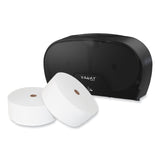Morcon Tissue Valay Small Core Jumbo Bath Tissue Dispenser, 5.62 x 11.4 x 21.2, Black (MORVT1004) Each