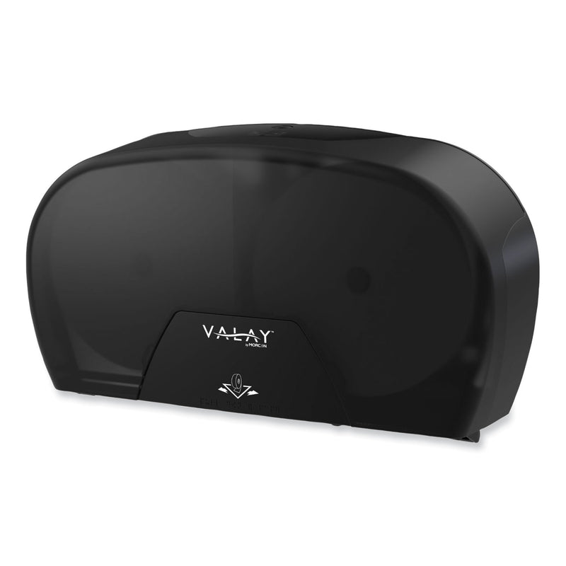 Morcon Tissue Valay Small Core Jumbo Bath Tissue Dispenser, 5.62 x 11.4 x 21.2, Black (MORVT1004) Each