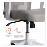 Workspace by Alera® Mesh Back Fabric Task Chair, Supports Up to 275 lb, 17.32" to 21.1" Seat Height, Gray Seat, Gray Back (ALEWS42B47) Each
