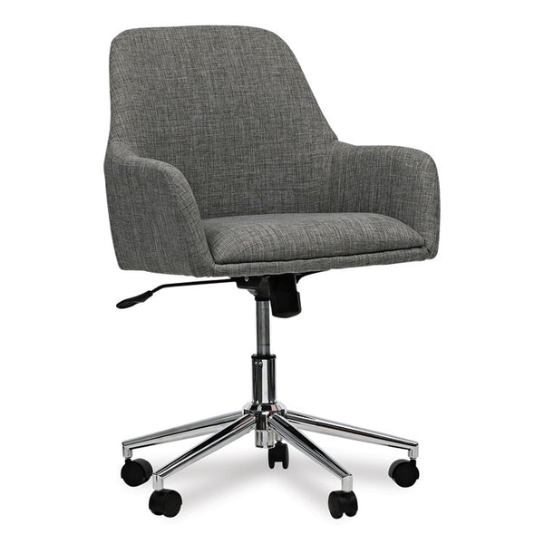 Workspace by Alera® Mid-Century Task Chair, Supports Up to 275 lb, 18.9" to 22.24" Seat Height, Gray Seat, Gray Back (ALEWS4241) Each