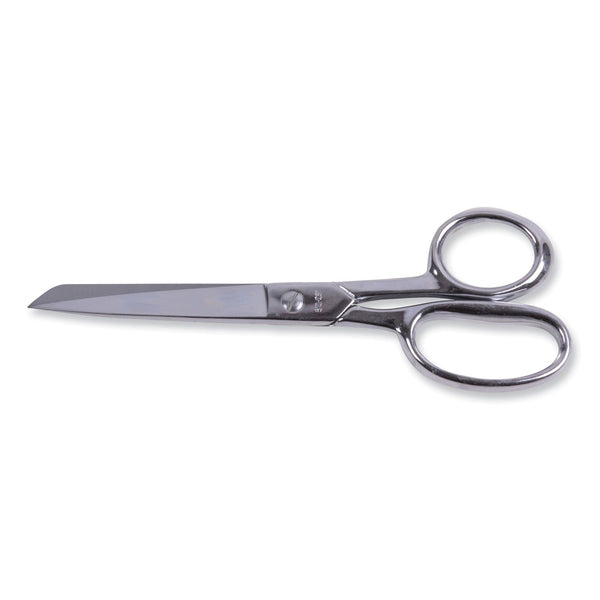 Clauss® Hot Forged Carbon Steel Shears, 8" Long, 3.88" Cut Length, Nickel Straight Handle (ACM10257) Each