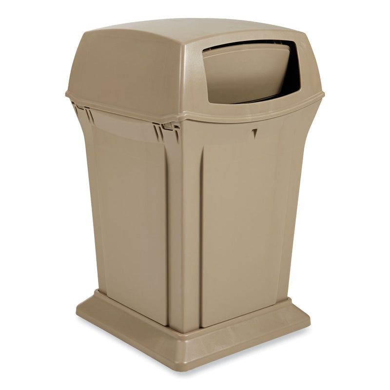 Rubbermaid® Commercial Ranger Fire-Safe Container, 45 gal, Structural Foam, Beige (RCP917188BG) Each