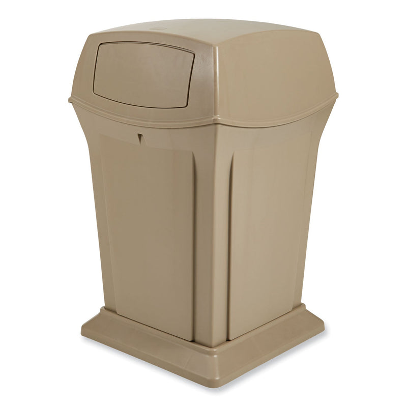 Rubbermaid® Commercial Ranger Fire-Safe Container, 45 gal, Structural Foam, Beige (RCP917188BG) Each