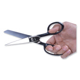 Clauss® Hot Forged Carbon Steel Shears, 7" Long, 3.13" Cut Length, Black Straight Handle (ACM10259) Each