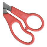 Westcott® Value Line Stainless Steel Shears, 8" Long, 3.5" Cut Length, Red Straight Handle (ACM40618) Each