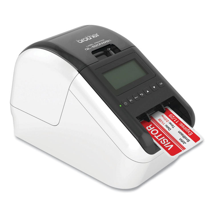 Brother QL-820NWBC Ultra Flexible Label Printer, 110 Labels/min Print Speed, 5 x 5.7 x 9.2 (BRTQL820NWBC)