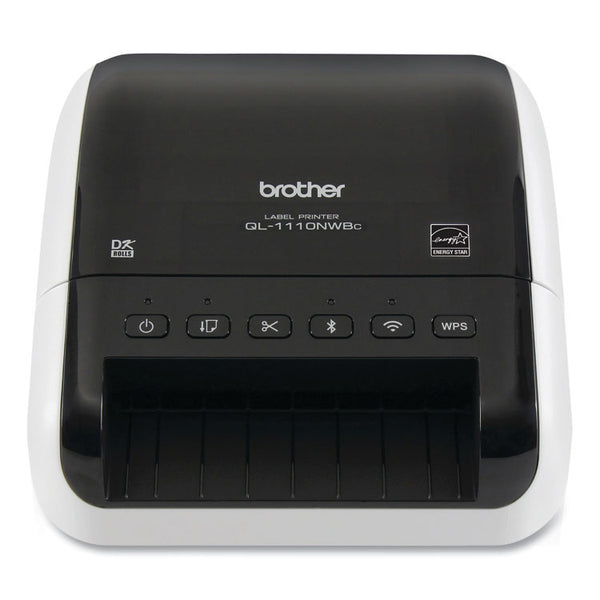 Brother QL-1110NWBC Wide Format Professional Label Printer, 69 Labels/min Print Speed, 5.9 x 6.7 x 8.7 (BRTQL1110NWBC)