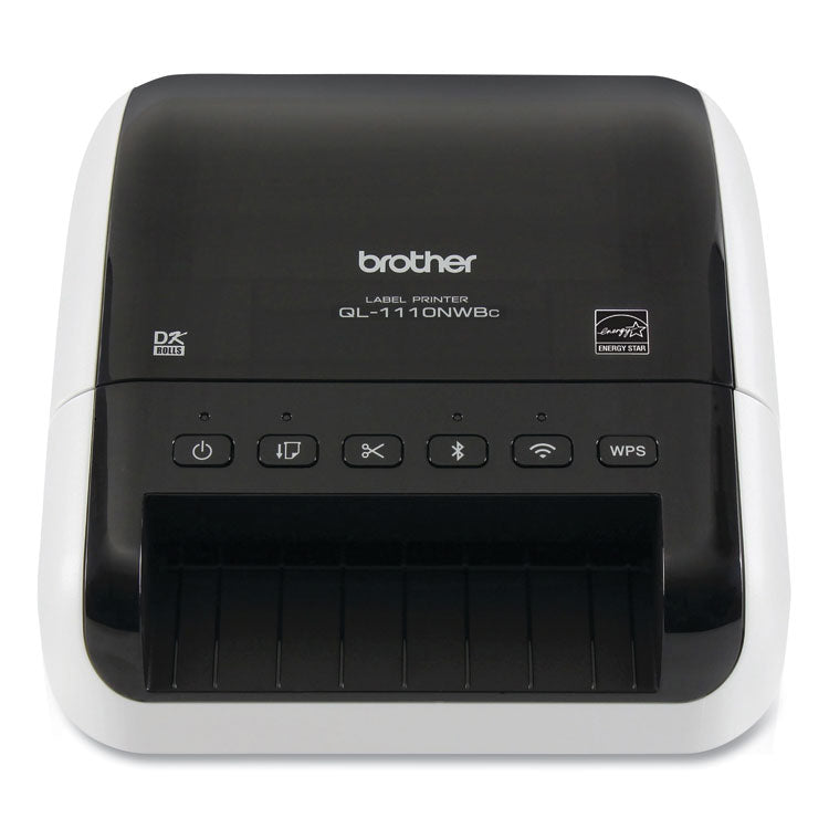 Brother QL-1110NWBC Wide Format Professional Label Printer, 69 Labels/min Print Speed, 5.9 x 6.7 x 8.7 (BRTQL1110NWBC)