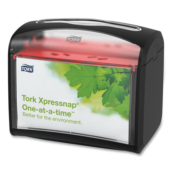 Tork® Xpressnap Tabletop Napkin Dispenser, 7.9 x 5.6 x 7.9, Black (TRK6232100)