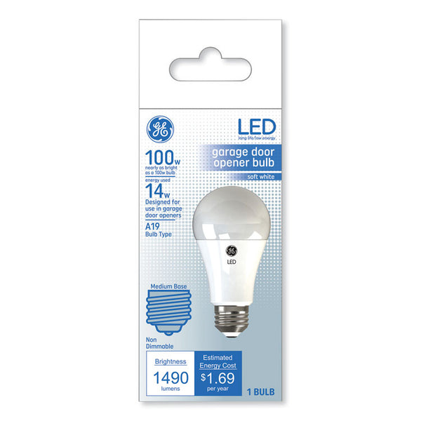 GE LED Soft White A19 Garage Door Opener Bulb, 14 W (GEL93116005)