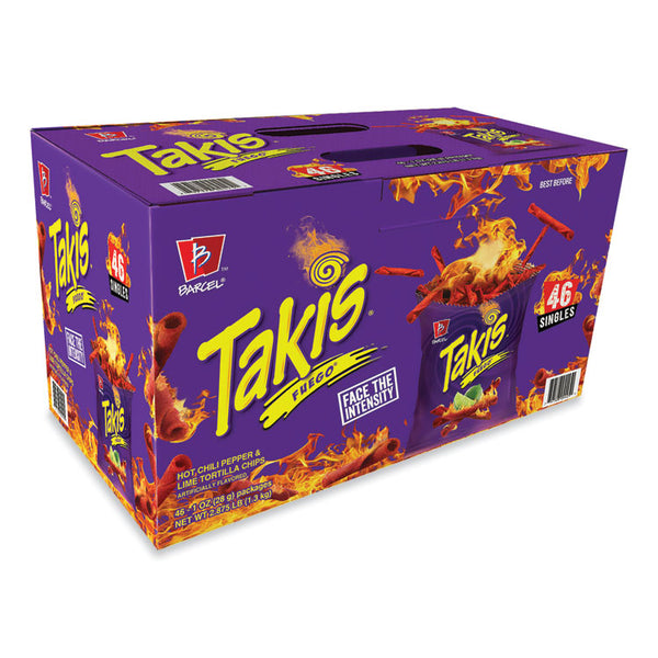 Takis® Fuego, 1 oz Bags, 46 Bags/Carton, Ships in 1-3 Business Days (GRR22002045)