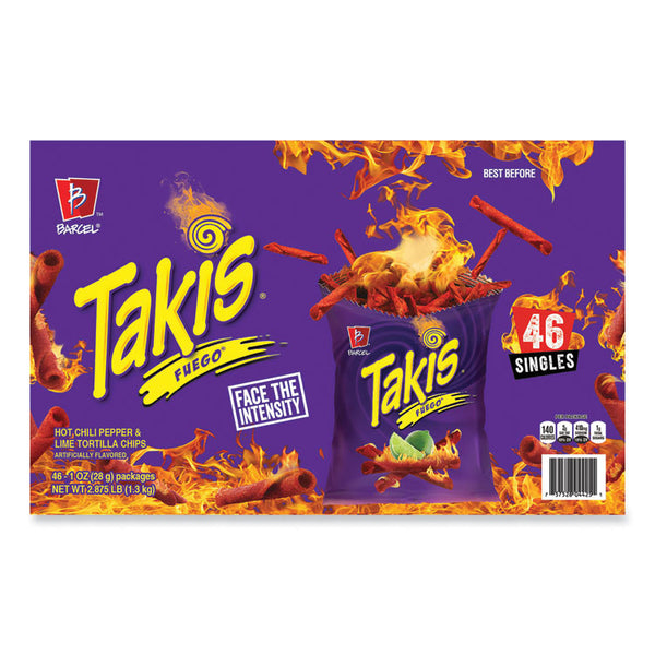 Takis® Fuego, 1 oz Bags, 46 Bags/Carton, Ships in 1-3 Business Days (GRR22002045)