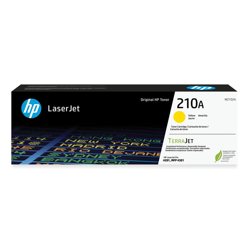 HP HP 210A, (W2102A) Yellow Original LaserJet Toner Cartridge (HEWW2102A)