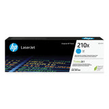 HP HP 210X, (W2101X) High-Yield Cyan Original LaserJet Toner Cartridge (HEWW2101X)