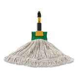 Rubbermaid® Commercial Web Foot BLEND SHRINKLESS Mop Head, Cotton/Synthetic, Small, Orange, 6/Carton (RCPFGA25306OR00) Case of 6
