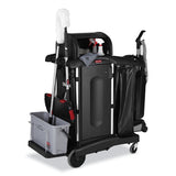 Rubbermaid® Commercial Executive Janitorial Cleaning Cart Locking Cabinet Door Kit, Black (RCP1995833) Each