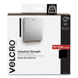 VELCRO® Brand Industrial-Strength Heavy-Duty Fasteners with Dispenser Box, 2" x 15 ft, Black (VEK90197) 1 Roll