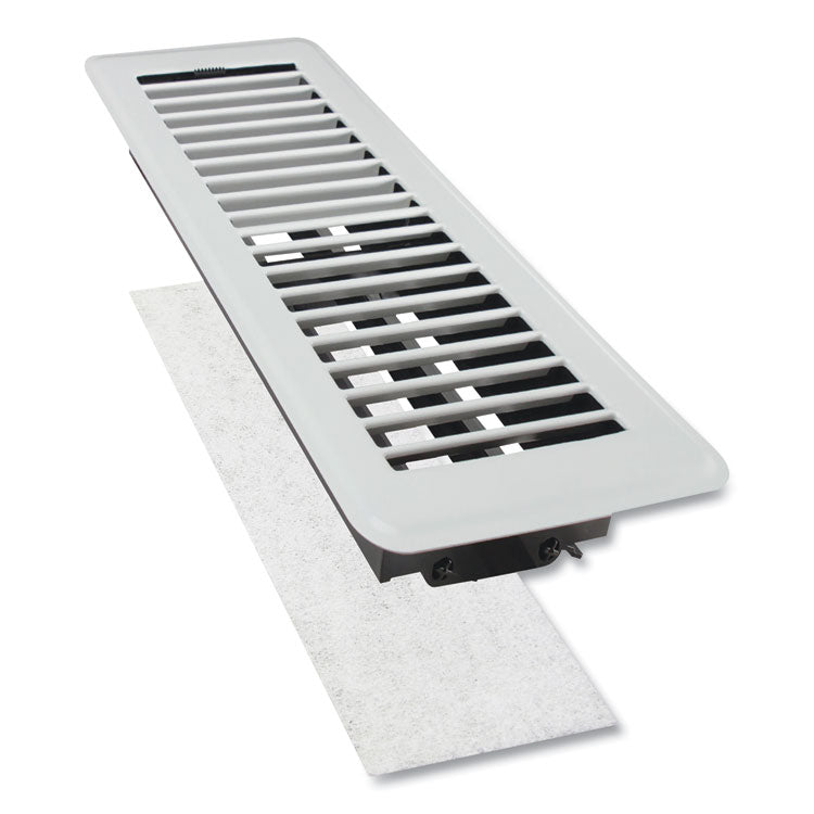 deflecto® Electrostatic Register Filter, 4 x 12 x 0.1, White, 12/Pack (DEFRFILT412) Pack of 12