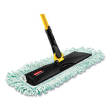 Rubbermaid® Commercial HYGEN™ HYGEN Dust Mop Heads With Fringe, Green, 48", Microfiber (RCPQ449) Each