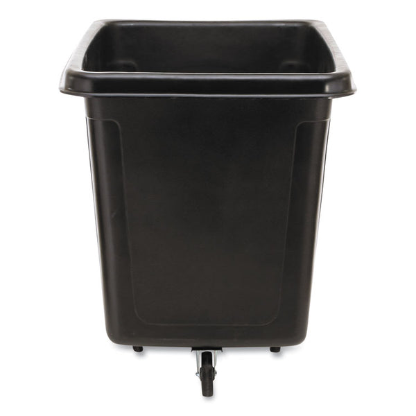 Rubbermaid® Commercial Cube Truck, 59 gal, 300 lb Capacity, Plastic, Black (RCP4608BLA)