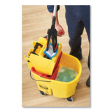 Rubbermaid® Commercial WaveBrake 2.0 Bucket/Wringer Combos, Side-Press, 35 qt, Plastic, Yellow (RCPFG758088YEL) Each