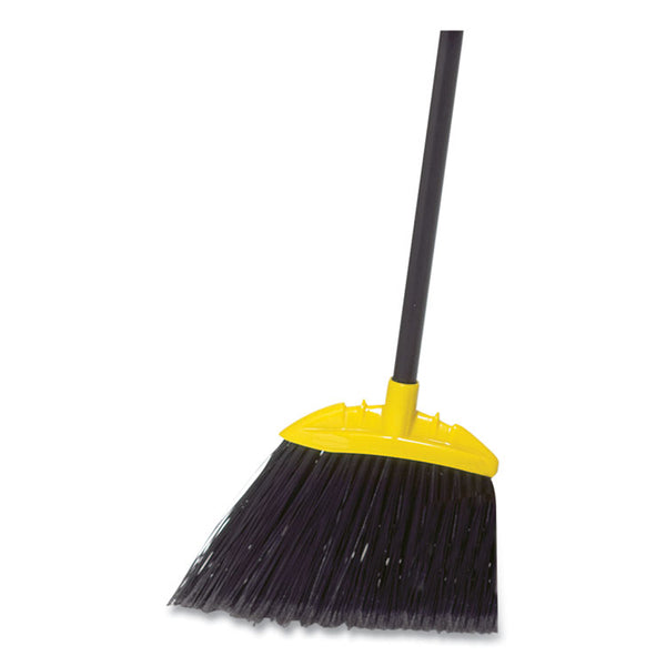 Rubbermaid® Commercial Jumbo Smooth Sweep Angled Broom, 46" Handle, Black/Yellow, 6/Carton (RCP638906BLACT)