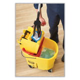 Rubbermaid® Commercial WaveBrake 2.0 Bucket/Wringer Combos, Down-Press, 44 qt, Plastic, Yellow (RCPFG757688YEL) Each