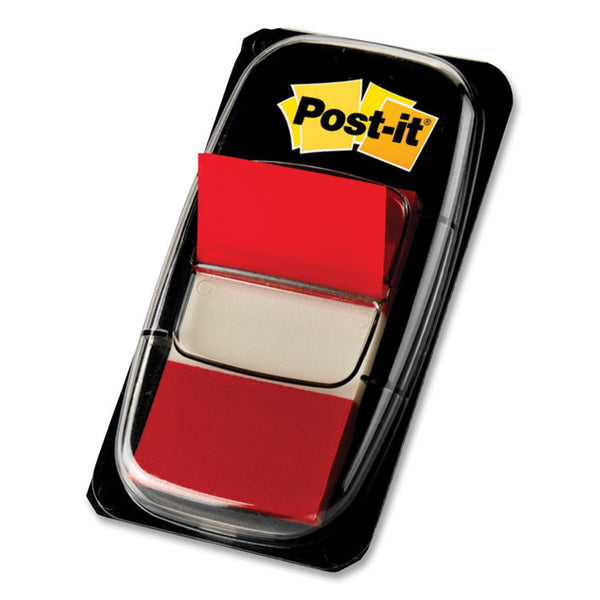 Post-it® Flags Marking Page Flags in Dispensers, Red, 50 Flags/Dispenser, 12 Dispensers/Pack (MMM680RD12)