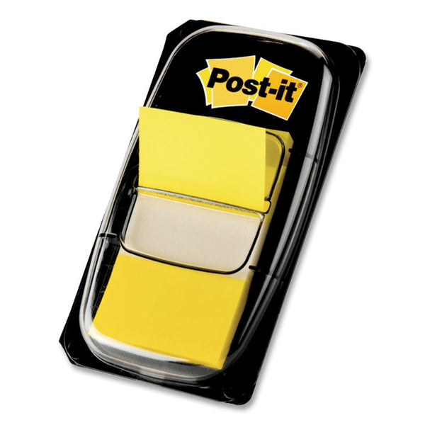 Post-it® Flags Marking Page Flags in Dispensers, Yellow, 50 Flags/Dispenser, 12 Dispensers/Box (MMM680YW12)