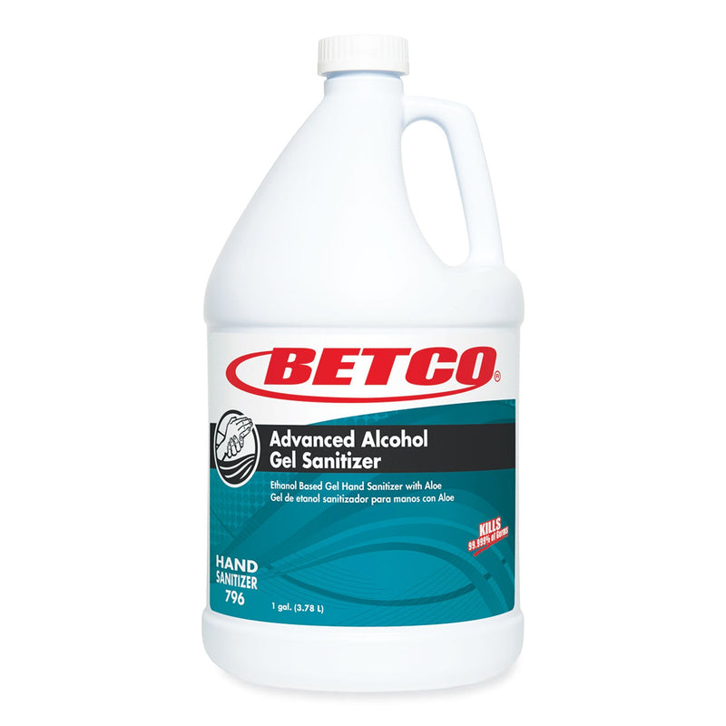 Betco® Advanced Gel Hand Sanitizer, 1 gal Bottle, Light Fresh Scent, 4/Carton (BET7960400) Case of 4