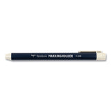 Tombow® Wax-Based Marking Pencil, 4.4 mm, White Wax, Navy Blue Barrel, 10/Box (TOM51535) Box of 10