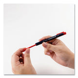 Tombow® Wax-Based Marking Pencil, 4.4 mm, Red Wax, Navy Blue Barrel, 10/Box (TOM51537) Box of 10