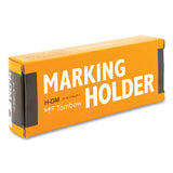 Tombow® Wax-Based Marking Pencil, 4.4 mm, Black Wax, Navy Blue Barrel, 10/Box (TOM51538) Box of 10