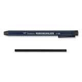 Tombow® Mechanical Wax-Based Marking Pencil Refills. 4.4 mm, Black, 10/Box (TOM51542) Box of 10