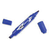 Tombow® Mono Twin Bold Permanent Marker, Fine/Broad Tips, Blue, 10/Box (TOM56648) Box of 10