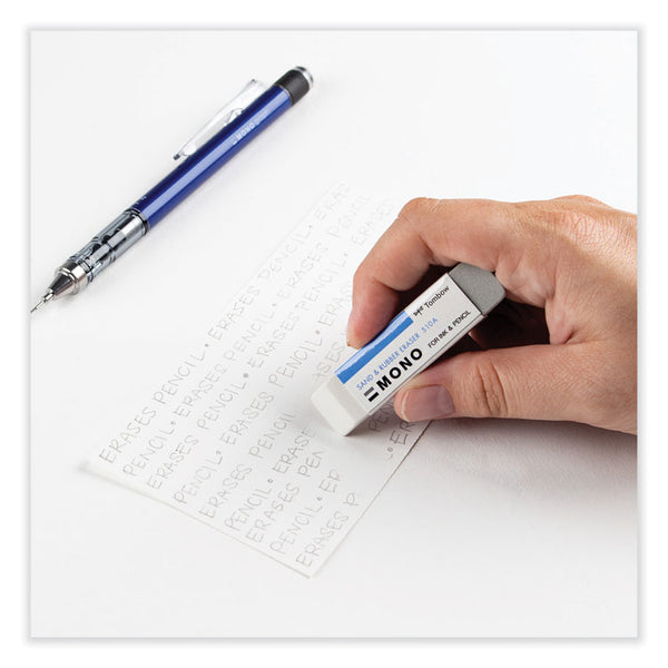 Tombow® Mono® Sand and Rubber Eraser, For Pencil/Ink Marks, Rectangular Block, Medium, White (TOM57302) Each