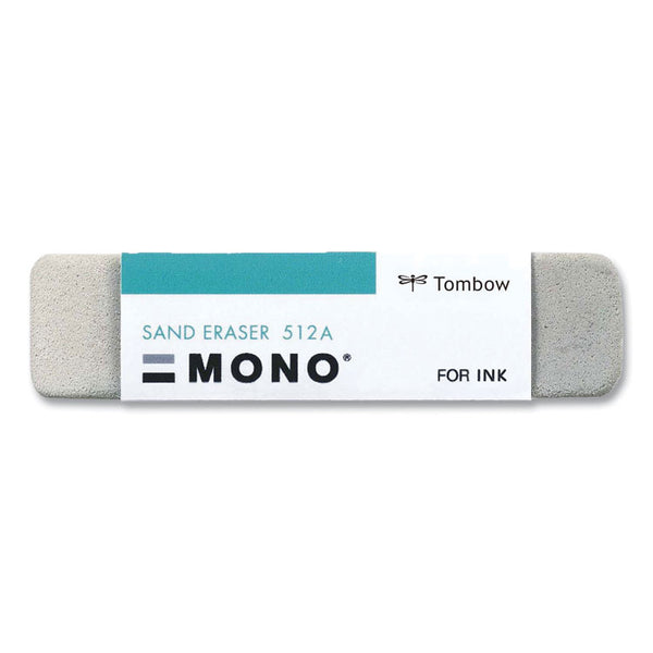 Tombow® Mono® Sand Eraser, For Pencil/Ink Marks, Rectangular Block, Small, White (TOM57304)