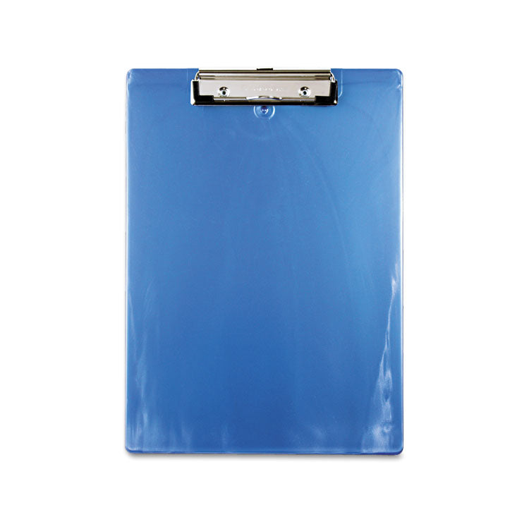 Saunders Recycled Plastic Clipboard, 0.5" Clip Capacity, Holds 8.5 x 11 Sheets, Ice Blue (SAU00439) Each