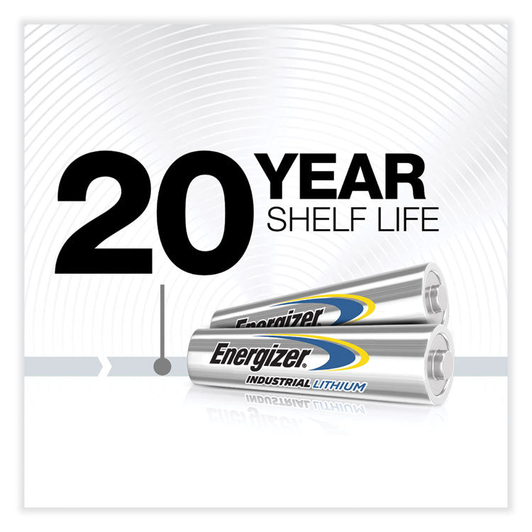 Energizer® Industrial Lithium AAA Battery, 1.5 V, 4/Pack (EVELN92PK) Pack of 4