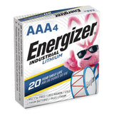 Energizer® Industrial Lithium AAA Battery, 1.5 V, 4/Pack (EVELN92PK) Pack of 4